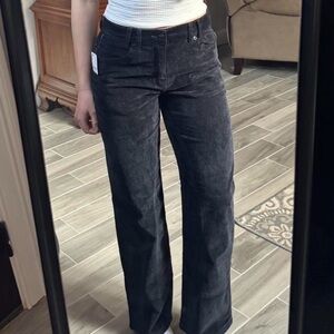 Free People Black Corduroy Pants